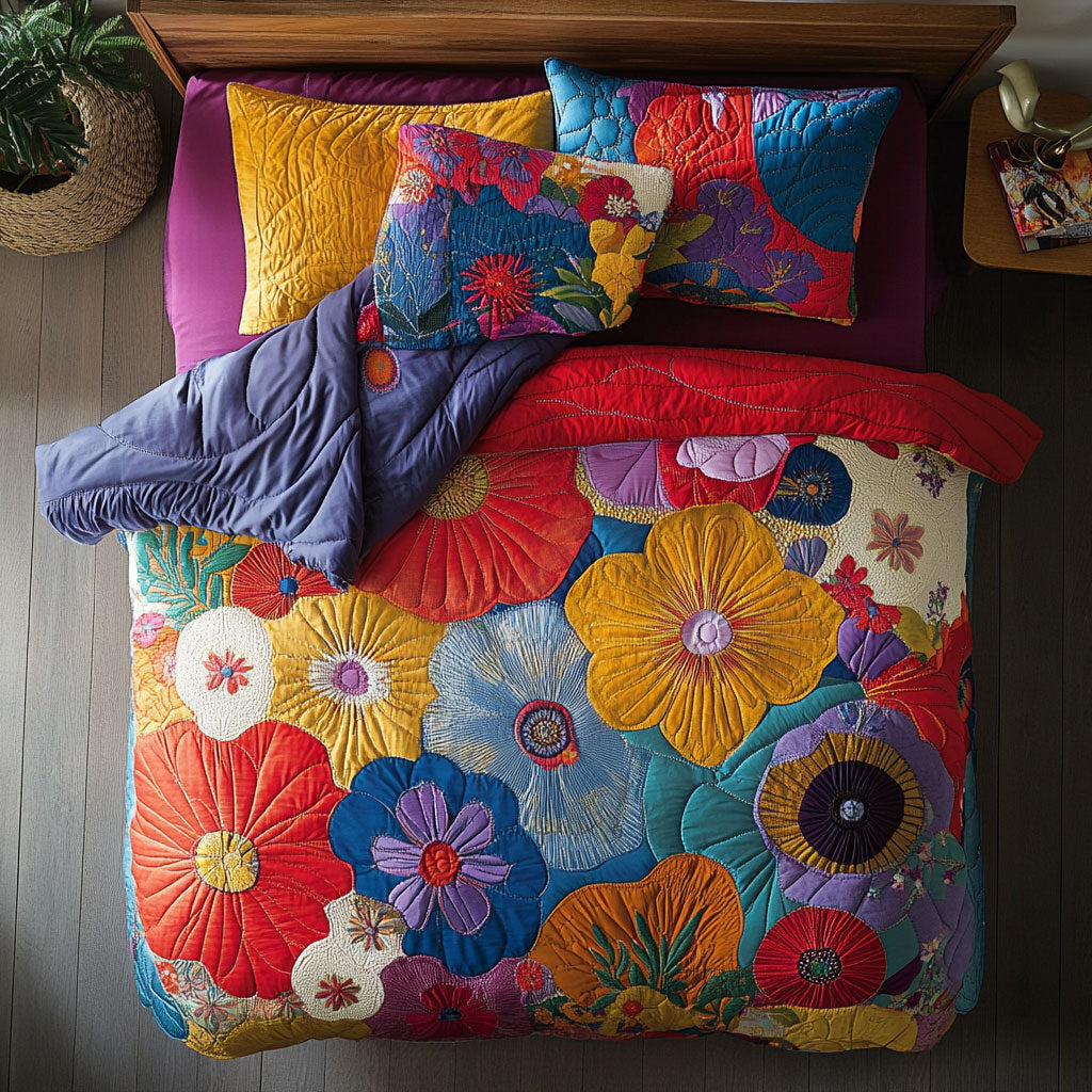 Floral Patchwork WU2301005CL Duvet Cover Set