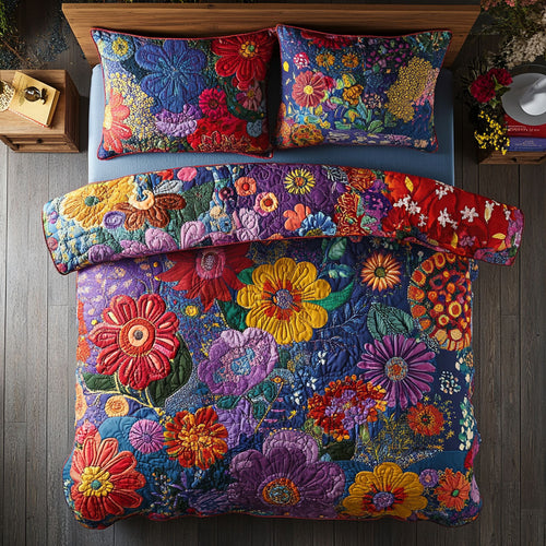 Floral Patchwork WU2301007CL Duvet Cover Set