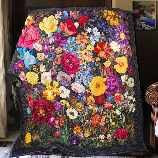Floral Patchwork WU2502048CL Quilt