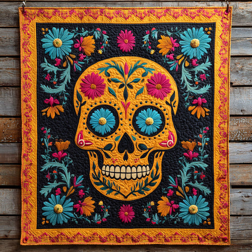 Floral Skull CW0508010CL Quilt