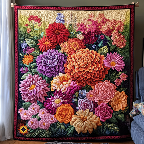 Flower Blooming Spring Time WU1112022CL Quilt
