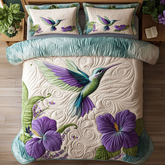 Flower Hummingbird WX2403023CL Duvet Cover Set