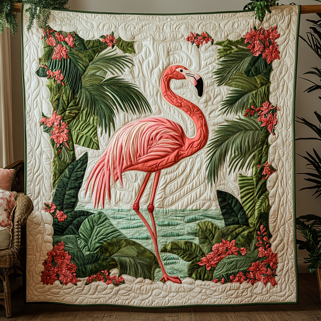 Flamingo Fantasy YR2101020CL Quilt