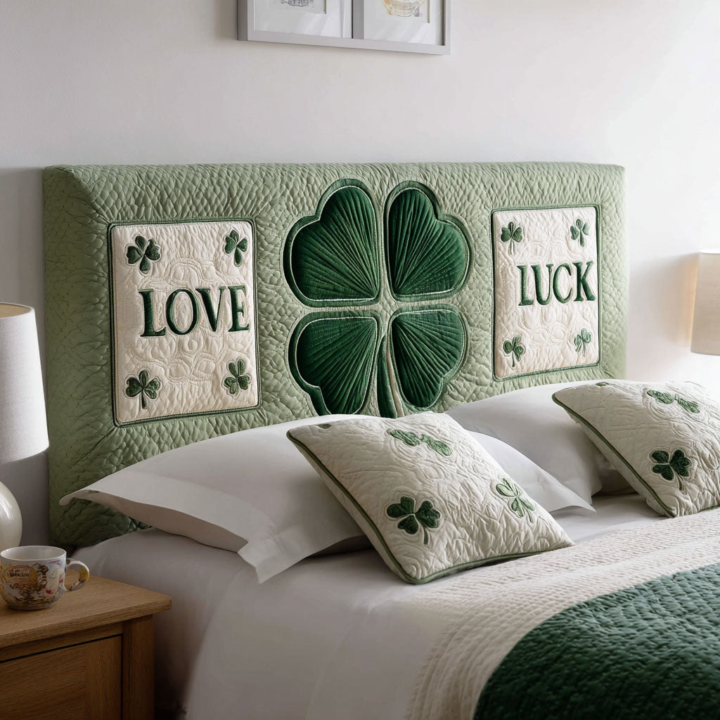 Four Leaf Love WJ0501029CL Quilted Headboard Slipcover