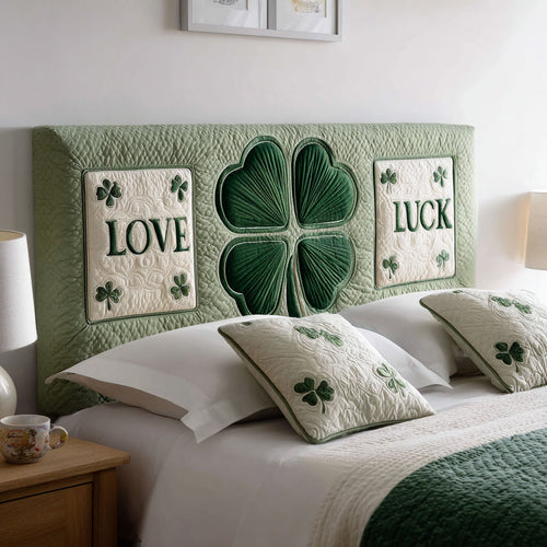 Four Leaf Love WJ0501029CL Quilted Headboard Slipcover