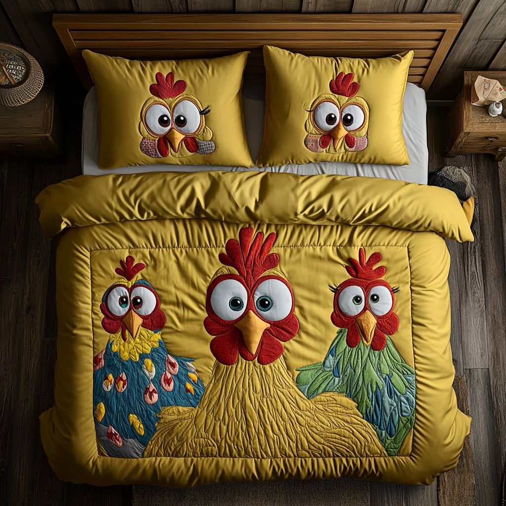 Funny Chickens XR2702005CL Duvet Cover Set