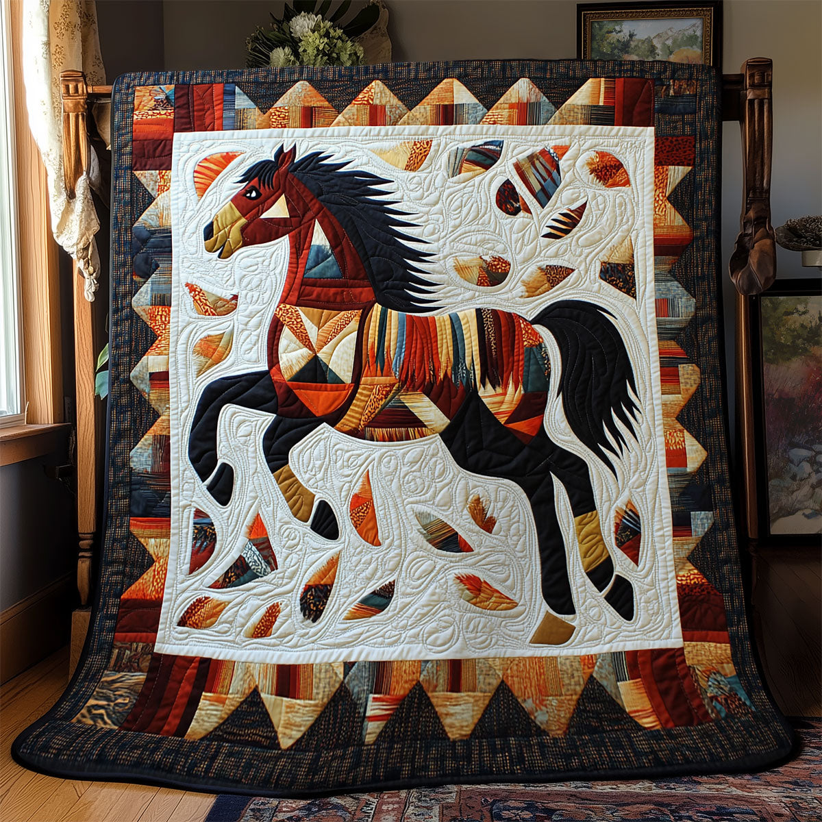 Gallop of Flames YR0902031CL Quilt