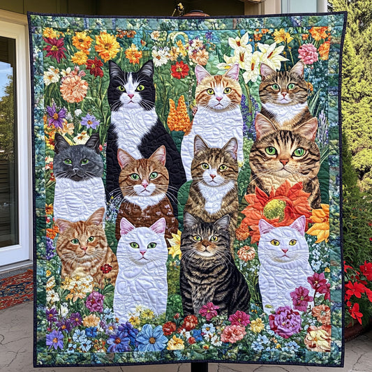 Garden of Whiskers YR1002039CL Quilt