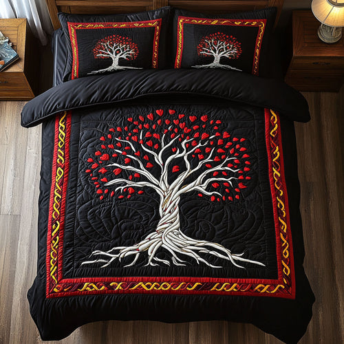 Geometric Border Tree WY0708051CL Duvet Cover Set