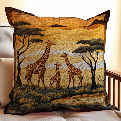 Giraffe In Sahara WX0403113CL Quilt Pillow Case
