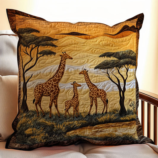 Giraffe In Sahara WX0403113CL Quilt Pillow Case