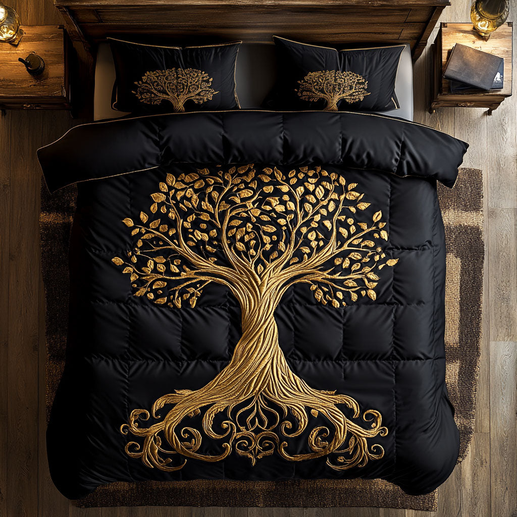 Gold Tree Of Life WY0708053CL Duvet Cover Set
