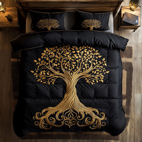 Gold Tree Of Life WY0708053CL Duvet Cover Set