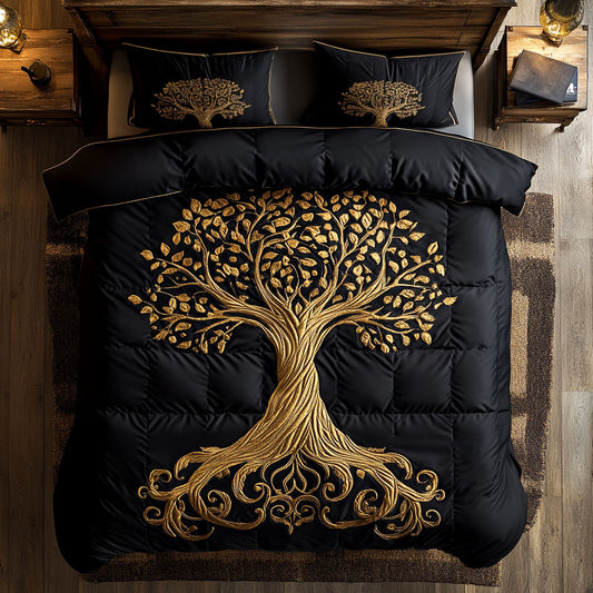 Gold Tree Of Life WY0708053CL Duvet Cover Set