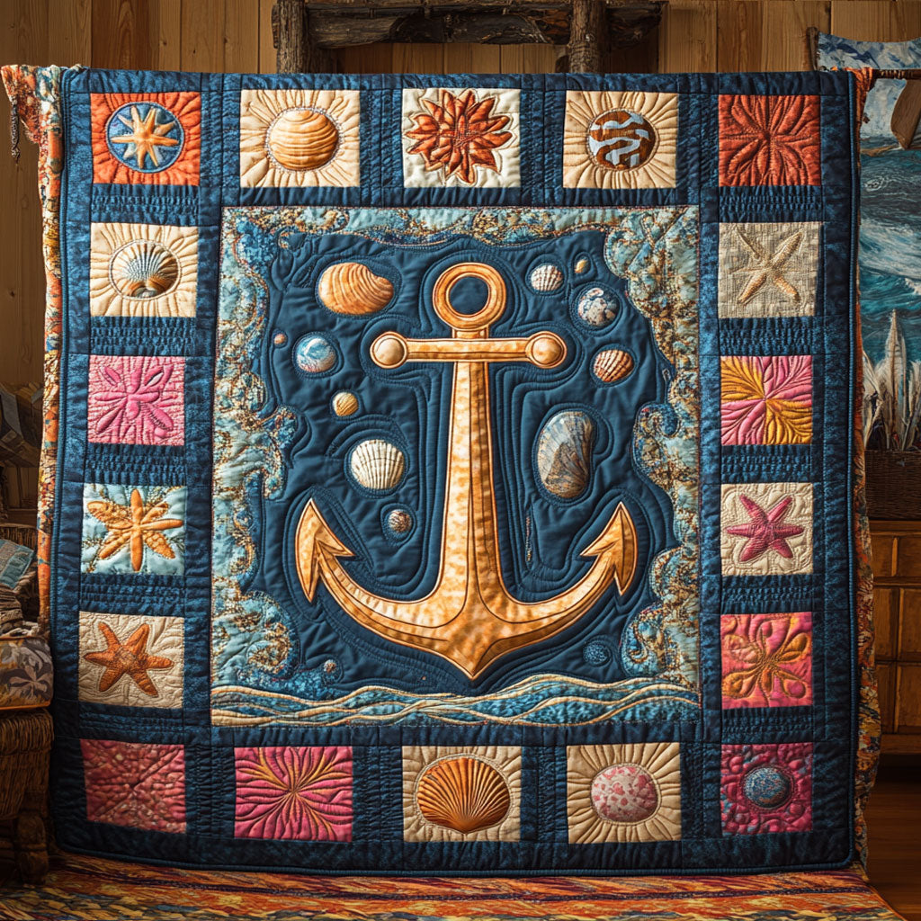 Golden Anchor WY0708074CL Quilt