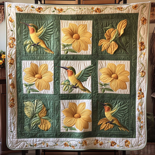 Golden Blooms WY0808069CL Quilt