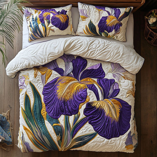 Golden Iris Bloom CP0107012CL Duvet Cover Set