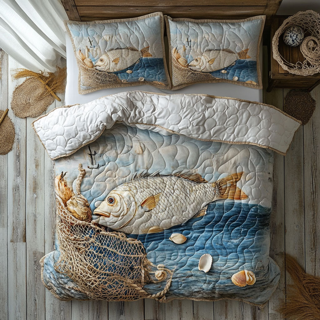 Gone Fishing WU0403025CL Duvet Cover Set