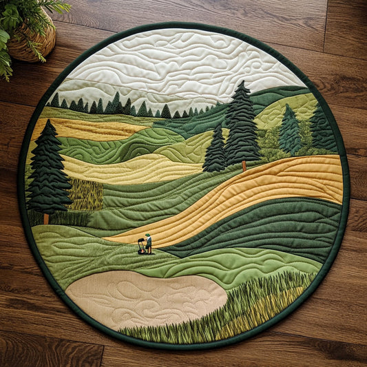 Green Field WX2103124CL Quilted Round Mat