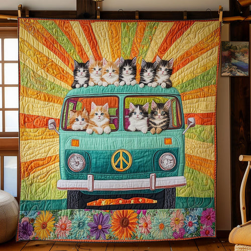 Groovy Van Cat WN1511092CL Quilt