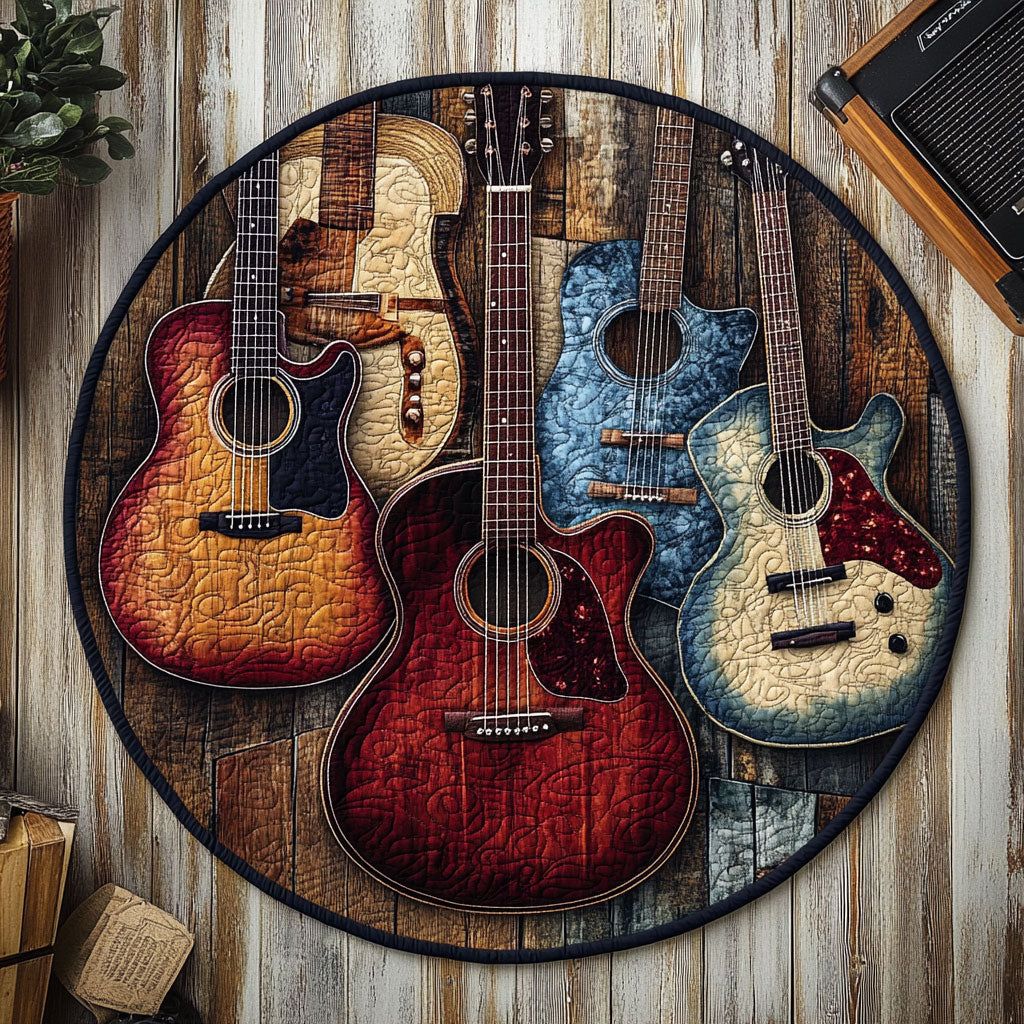 Guitar Array WU2103128CL Quilted Round Mat