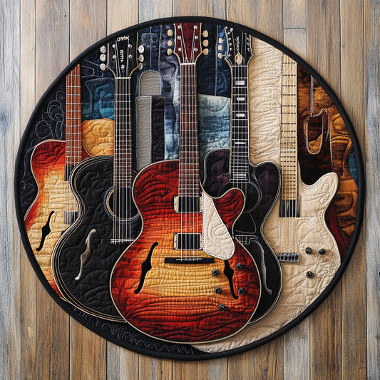 Guitar WU2103116CL Quilted Round Mat