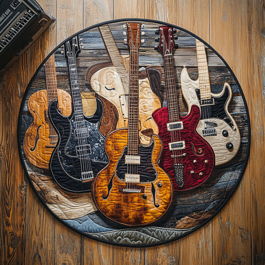 Guitar WU2103117CL Quilted Round Mat