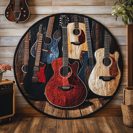 Guitar WU2103119CL Quilted Round Mat