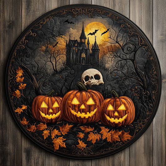 Haunted Glow CW0508016CL Quilted Round Mat