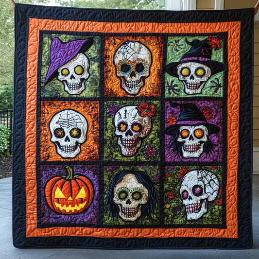 Haunted Skull Garden CW0508019CL Quilt