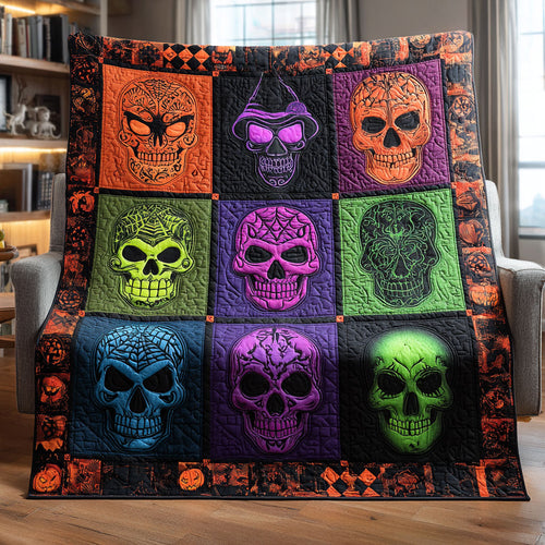 Haunted Skull Garden CW0508020CL Quilt