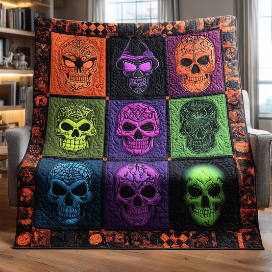 Haunted Skull Garden CW0508020CL Quilt