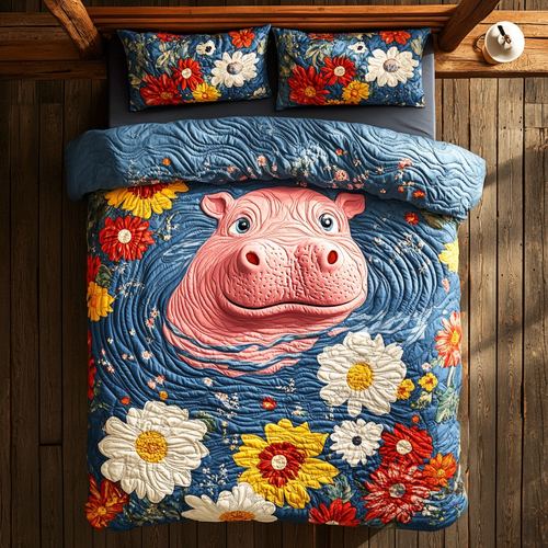 Hippo Blooms YR2301024CL Duvet Cover Set