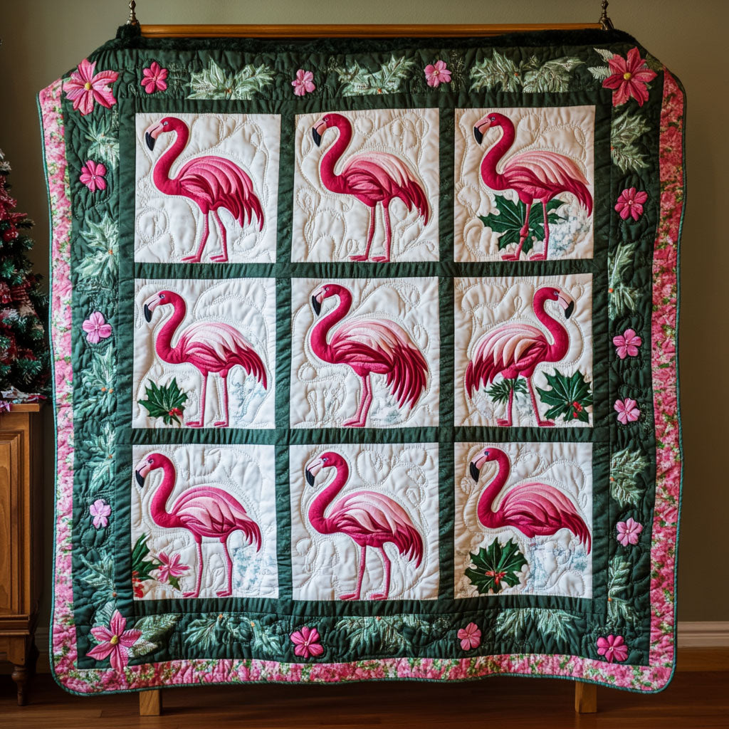 Holly Flamingo Lagoon WY0808030CL Quilt