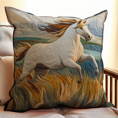 Horse Running WX1703090CL Quilt Pillow Case