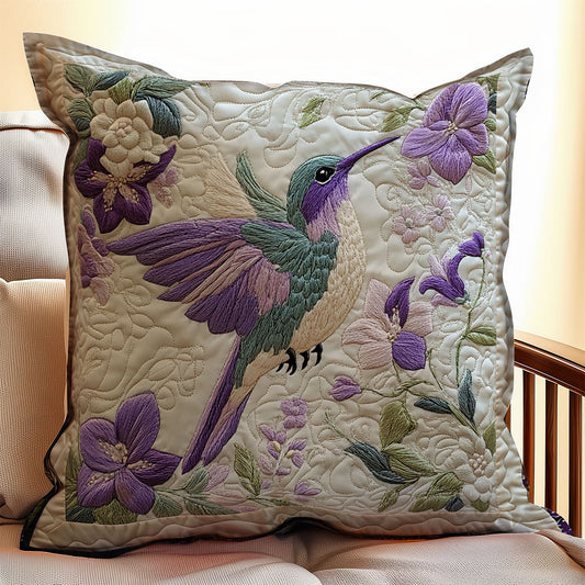 Hummingbird Flower WX0303133CL Quilt Pillow Case
