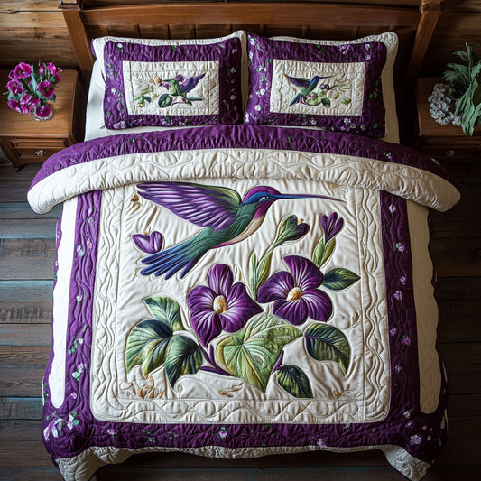 Hummingbird Flower WX2103093CL Duvet Cover Set