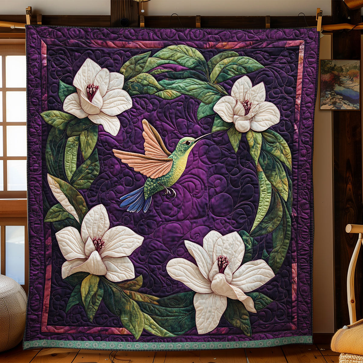 Hummingbird Magnolia WX2103021CL Quilt