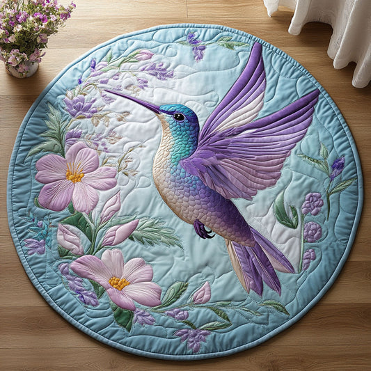 Hummingbird Violet Wings WU2003076CL Quilted Round Mat