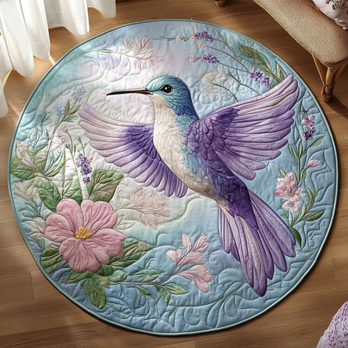Hummingbird Violet Wings WU2003078CL Quilted Round Mat