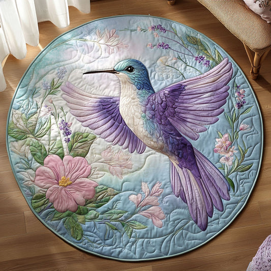 Hummingbird Violet Wings WU2003078CL Quilted Round Mat