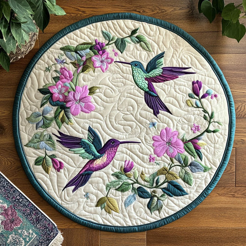 Hummingbird WX2403071CL Quilted Round Mat