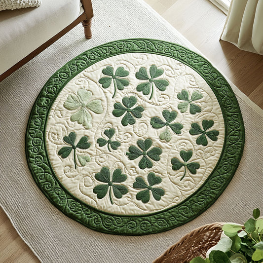 Irrish Clover WX2403072CL Quilted Round Mat