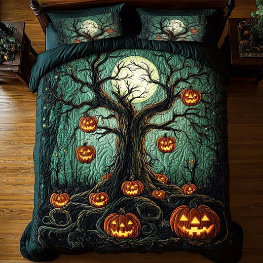 Jack O Lantern Tree WY0708036CL Duvet Cover Set