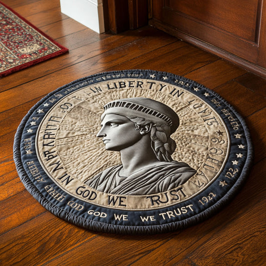 Liberty Coin CP1906015CL Quilted Round Mat