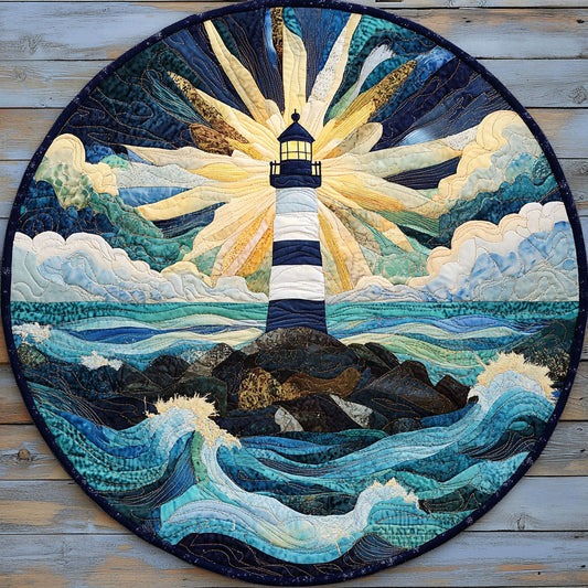 Lighthouse Light Of My Life WU2103044CL Quilted Round Mat