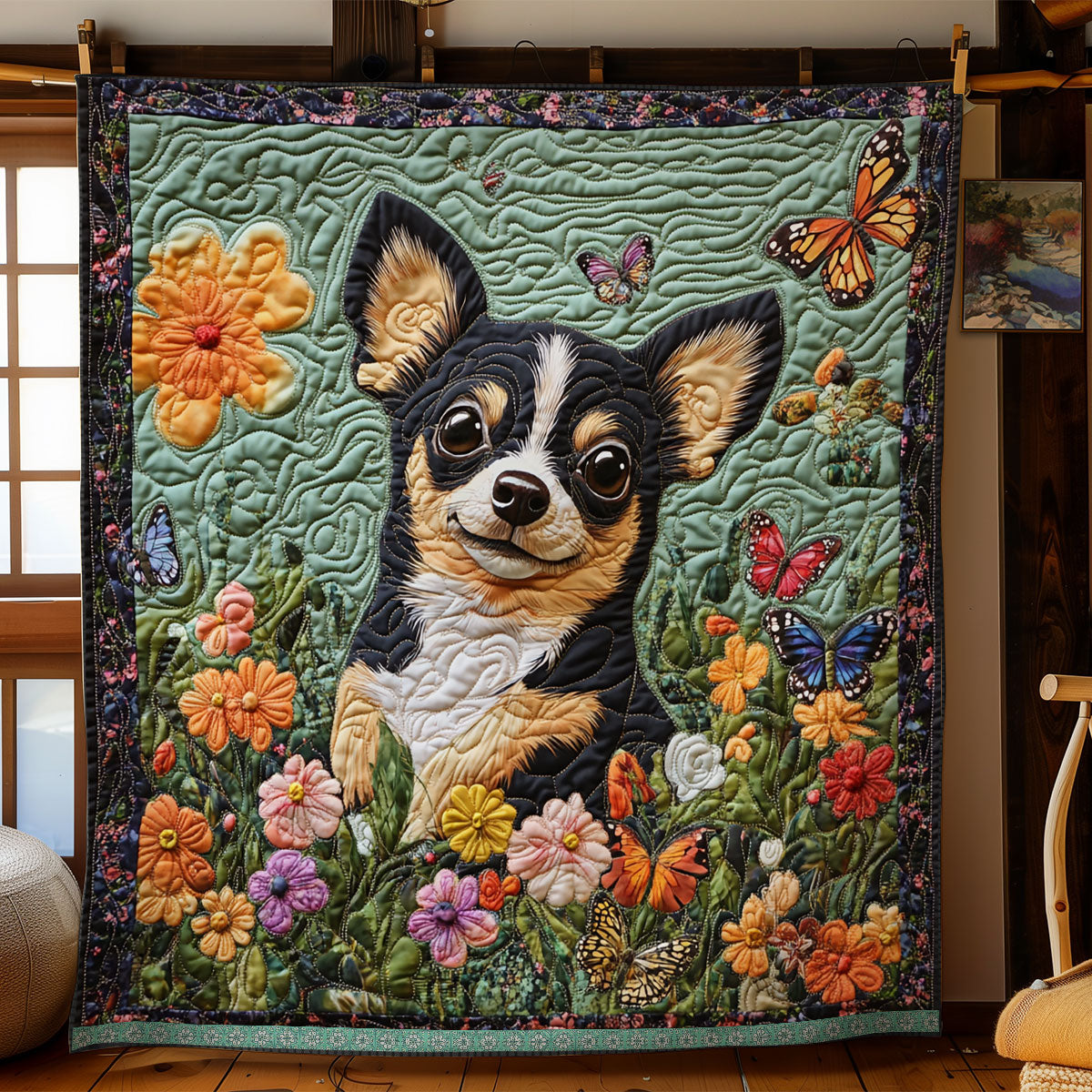 Lovely Chihuahua WX2203029CL Quilt