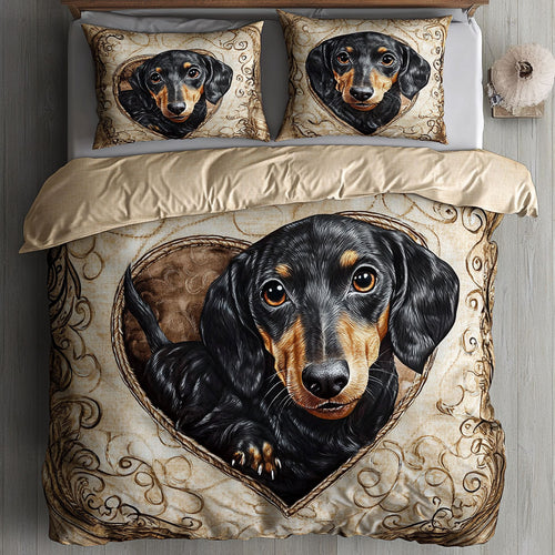 Lovely Dachshund WU2301041CL Duvet Cover Set