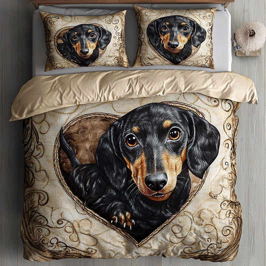 Lovely Dachshund WU2301041CL Duvet Cover Set