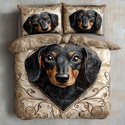Lovely Dachshund WU2301042CL Duvet Cover Set